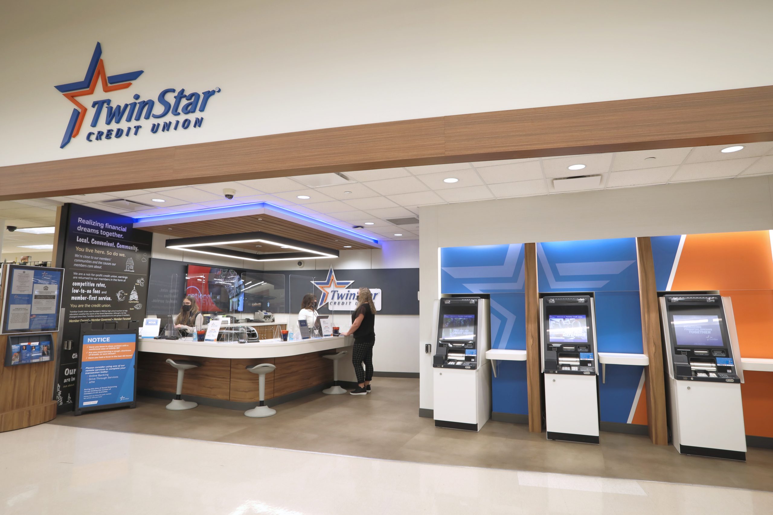 TwinStar Credit Union in-store branch inside Safeway in Olympia, WA