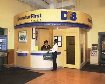 Decatur First Bank in-store branch inside Kroger in Decatur, GA
