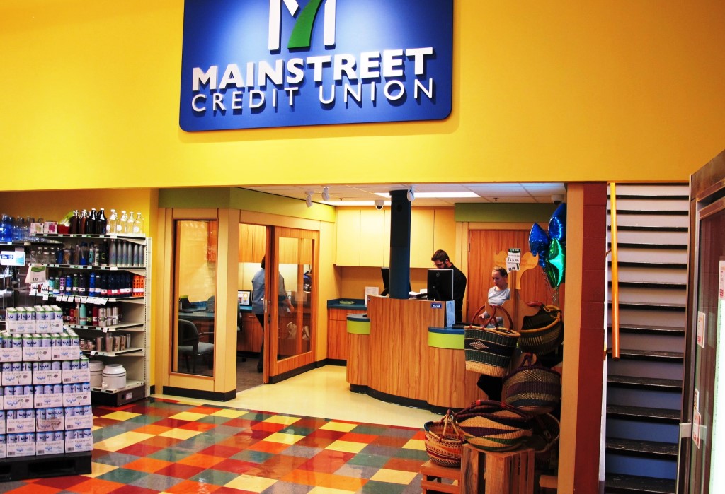 Mainstreet Credit Union's In-store Branch in The Merc Co-Op in Lawrence, KS